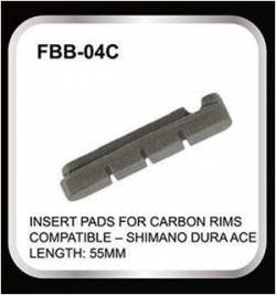 PATIN DE FREIN RESPONSE FBB-04C FOR SHIMANO DRUA ACE BLACK CARBON