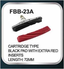 PORTE PATIN RESPONSE FBB-23A XTR UPGRADE THREADED TYPE BLACK GREY RED WITH PAD