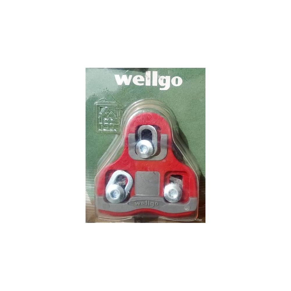 CALE PEDALE WELLGO TYPE LOOK 6° RC-7 ROUGE