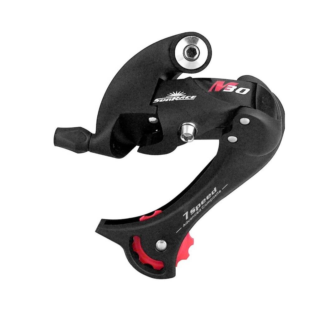 DERAILLEUR ARRIERE SUNRACE M37 7S 13-30T LONG CAGE DIRECT