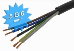 CABLE ELECTRIQUE RIGIDE INDUSTRIEL 5G 6 MM²