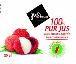 Pur jus de fruit litchi 25 cl carton de 12