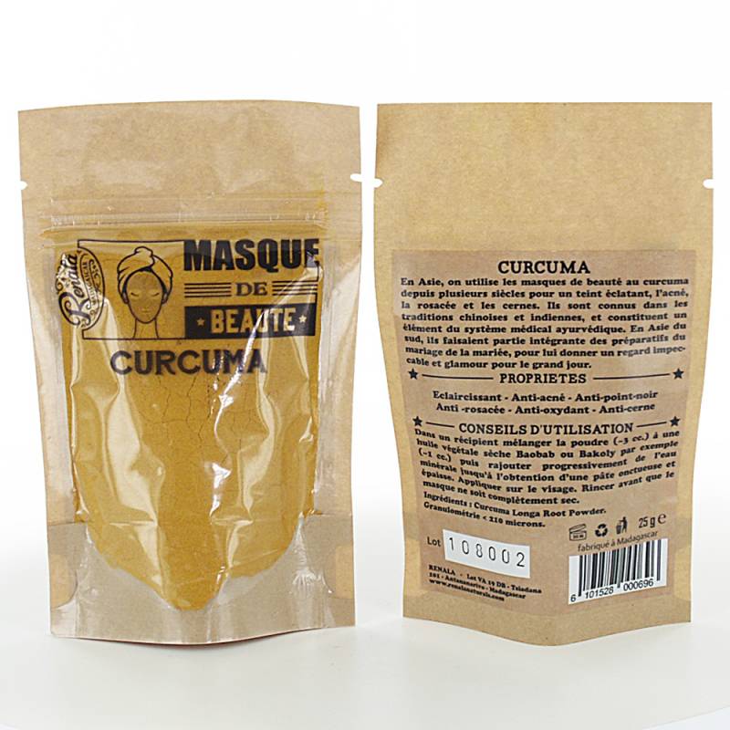 Masque de beauté Poudre de Curcuma 25 g