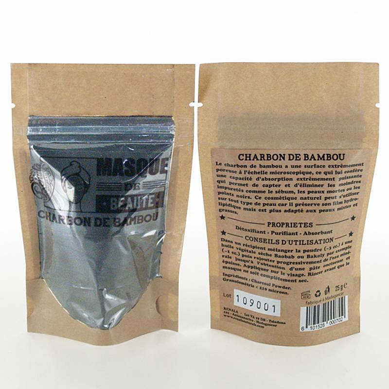 Masque de beauté Poudre de Charbon de bambou 25 g