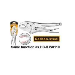 Curved jaw locking plier