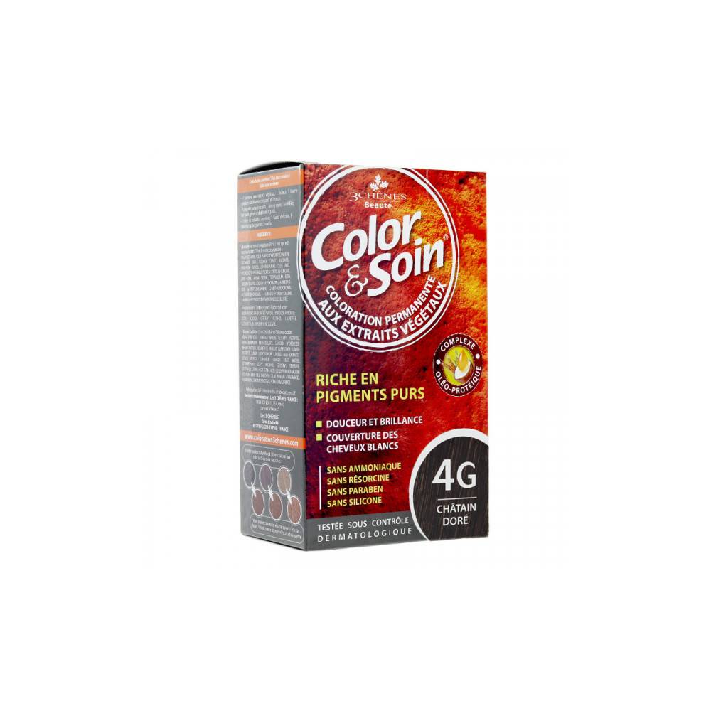 3 CHENES COLOR SOIN CHATAIN DORE 4G 135ML