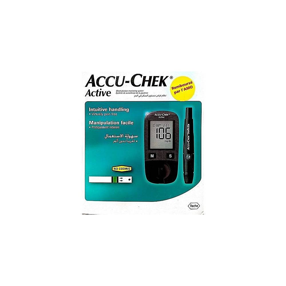ACCU CHEK ACTIVE LECTEUR GLYCEMIE KIT