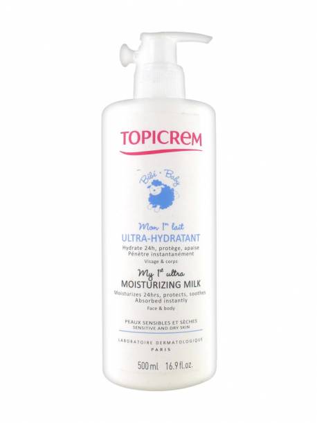 TOPICREM MON 1 ER LAIT  ULTRA HYDRAT T/500ML