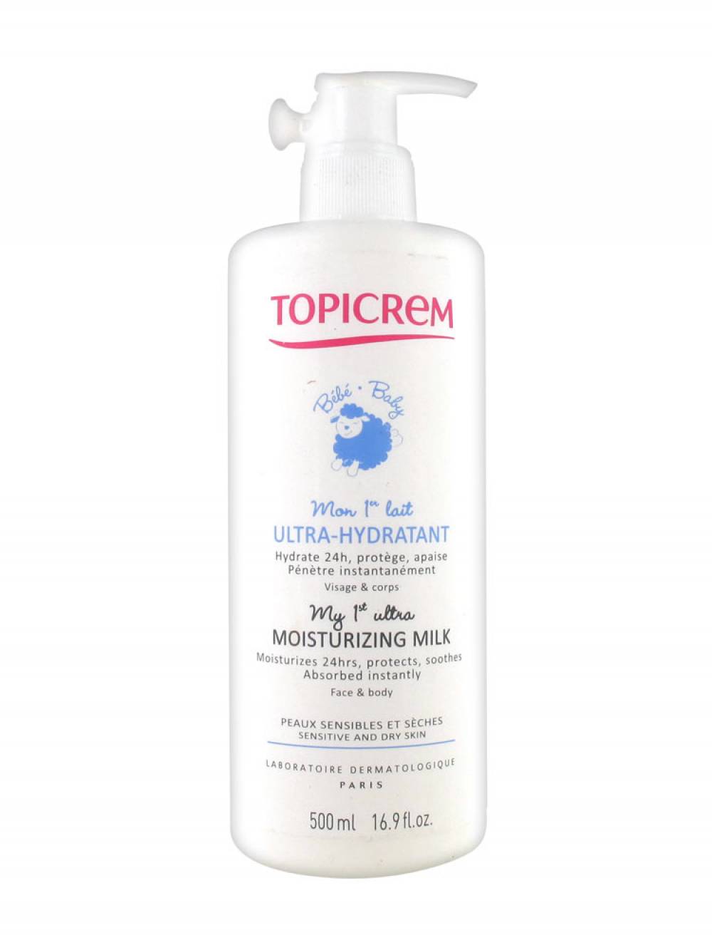 TOPICREM MON 1 ER LAIT  ULTRA HYDRAT T/500ML