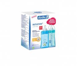 DODIE BIB INITIATION 270ML DEBIT 2 BLEU LOT/2