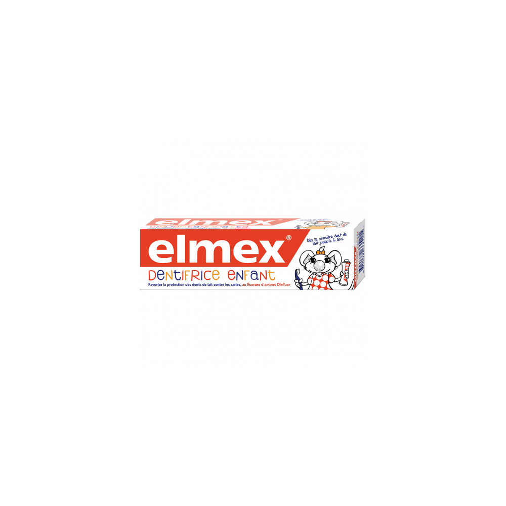 ELMEX DENTIFRICE ENFANT 0-6 ANS 50ML B/2 TUBES