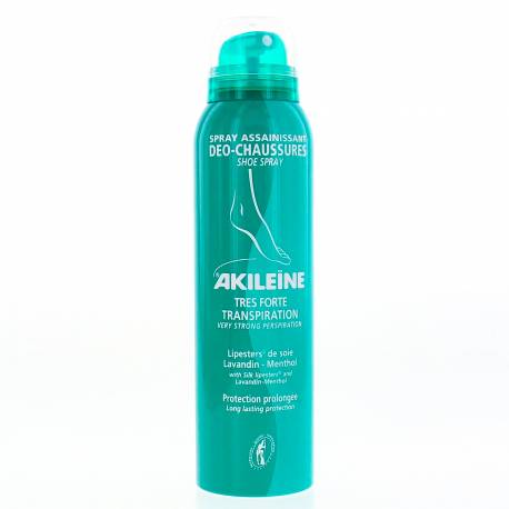 AKILEINE Spray Assainissant déo-chaussures Très forte transpiration 150ml