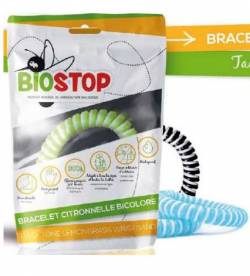 BIOSTOP Bracelet bicolore au citronelle panaché TU