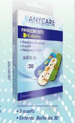 ANYCARE Pansements enfants bte de 30