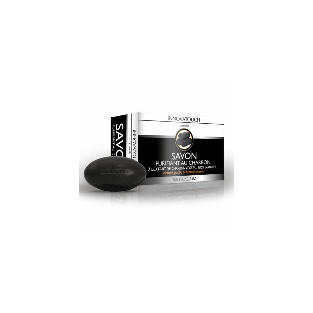 INNOVATOUCH Savon Purifiant au charbon végétal 100% Naturel