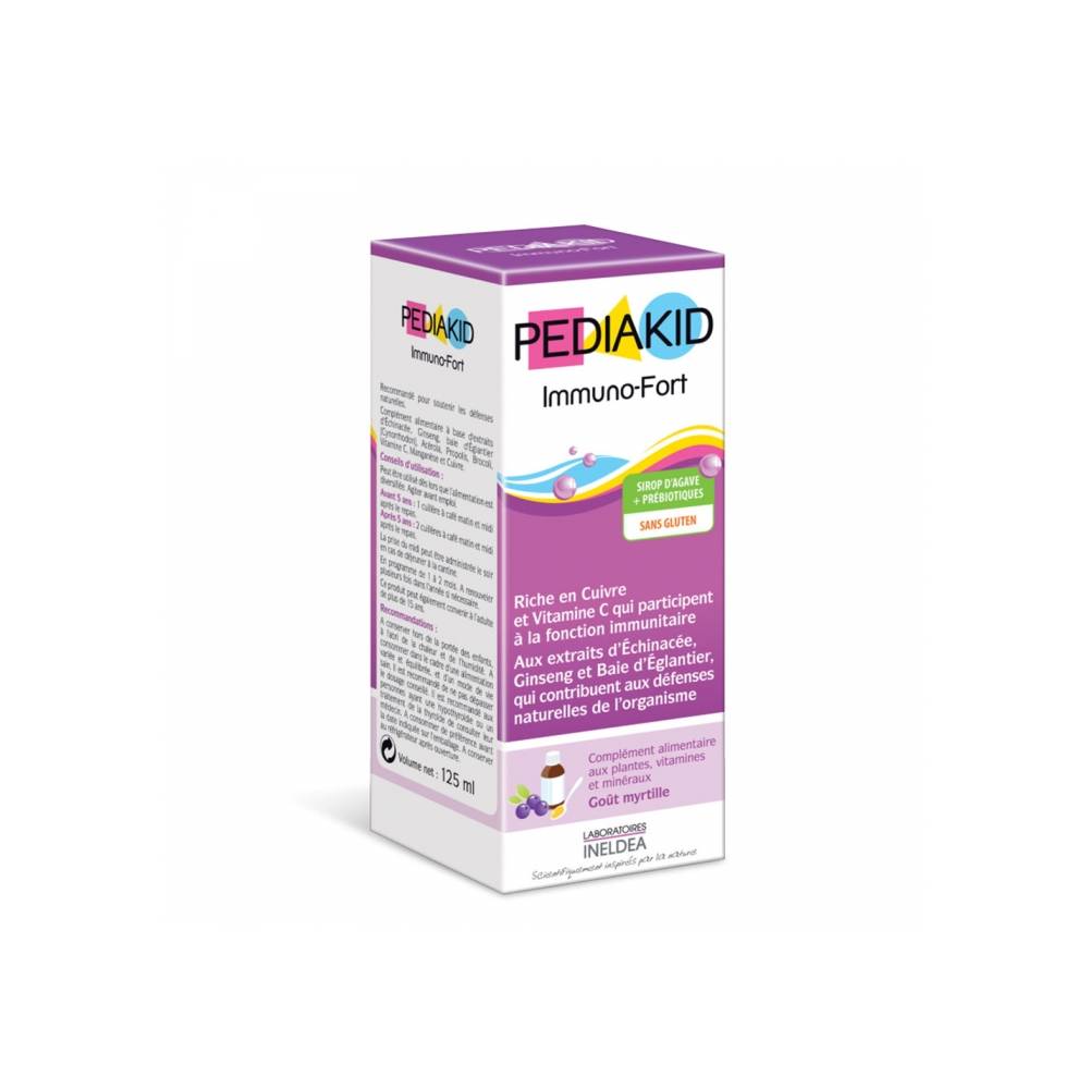 PEDIAKID IMMUNO-FORTIFT SP MYRTILLE ENF 125ML
